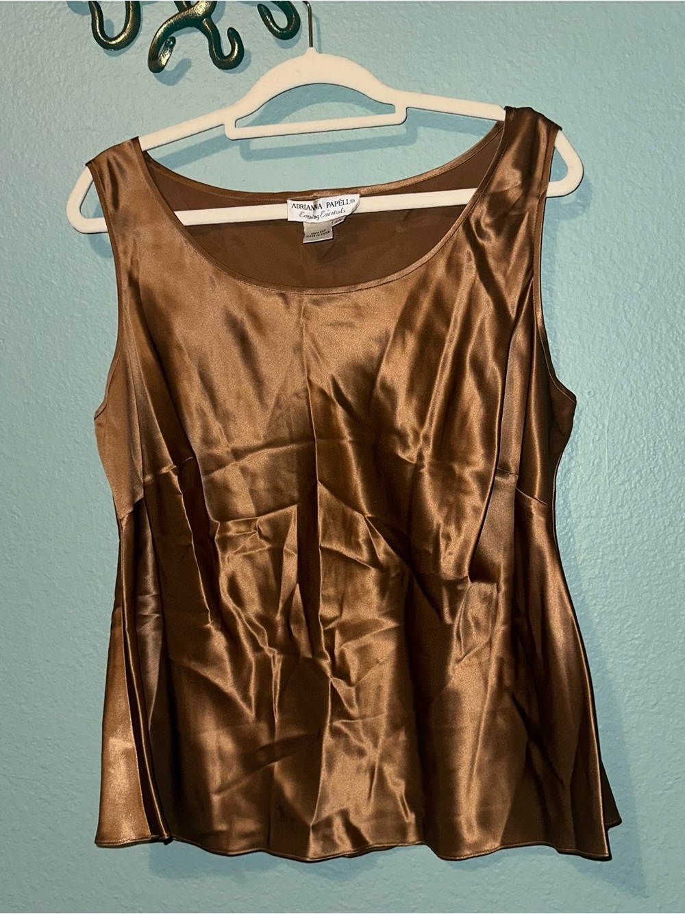 Bronze silk top